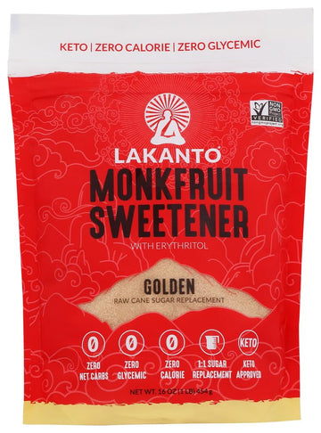 LAKANTO, SWTNR, GOLDEN, Pack of 8, Size 16 OZ - No Artificial Ingredients Dairy Free Yeast Free8