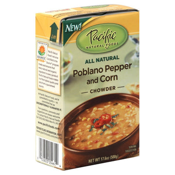 Pacific Natural Foods Pepper And Corn Chowder Soup 17.6 Oz