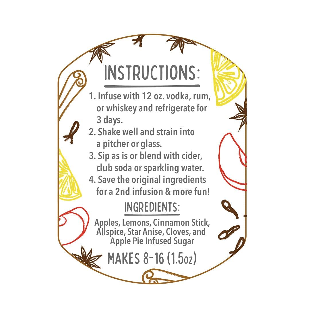 Mckinnons Dry Craft Cocktails Dehydrated Fruits And Herbs, Diy Mixology, Infusion Kit, Mason Jar Serves 8 - 16 Drinks (Hot Toddy