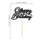 24Pcs Happy Birthday Cupcake Toppers Glitter Birthday Cupcake Food Picks For Celebrating Happy Birthday Party Cake Decorations S