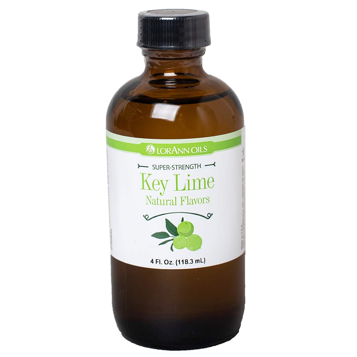 LorAnn Key Lime SS Flavor - 4 Ounce Bottle, Clear, Model 0412