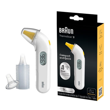 Braun Thermoscan3 Ear Thermometer For Babies Kids Toddlers And Adults Display Is Digital And Accurate Thermometer For Precise Fe