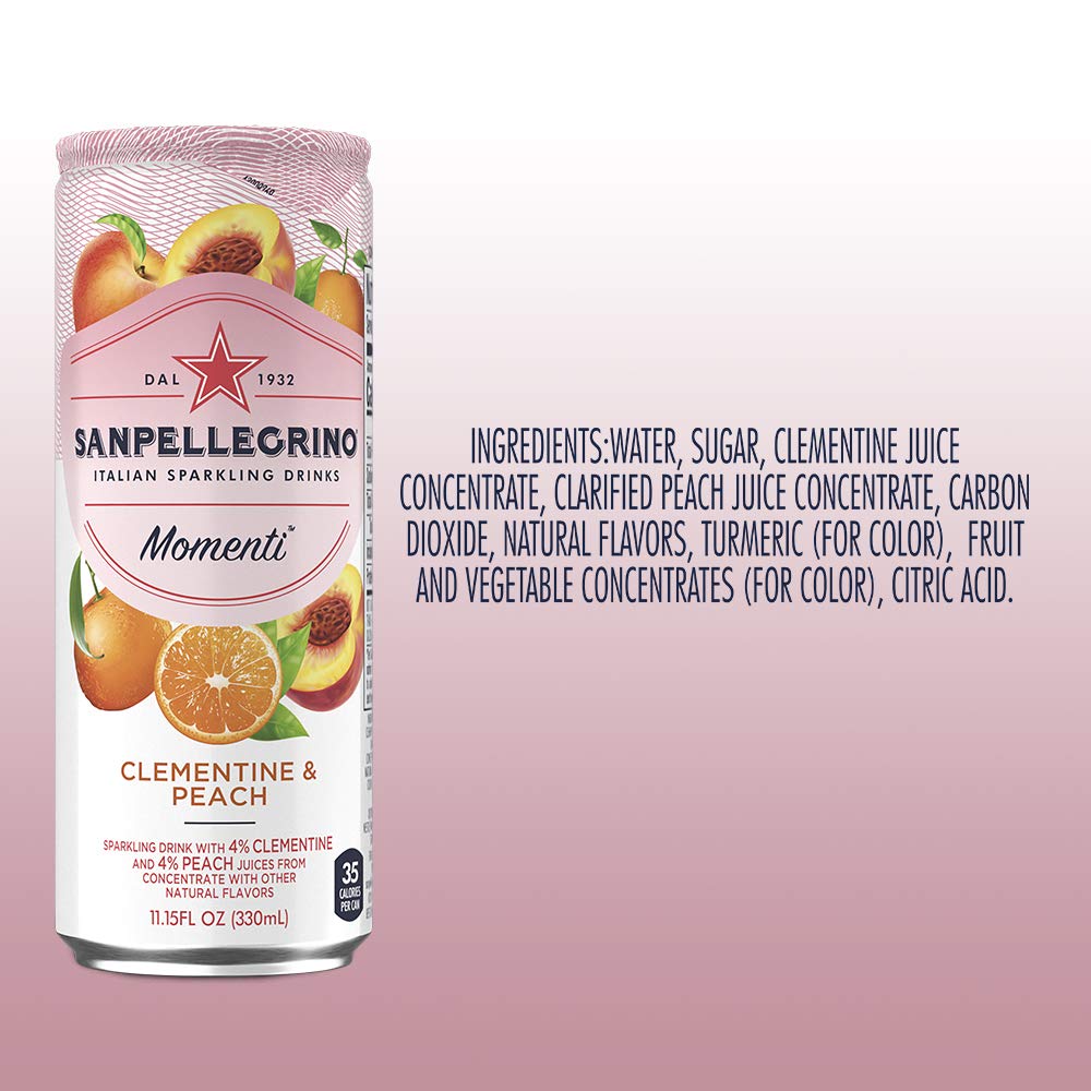 San Pellegrino - Sparkling Bev Clemtine Peach - Case of 4 - 6/11.15Z (4x6/11.15Z)