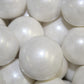 BAYSIDE CANDY Gumballs - 1 Large Shimmer & Solid Colors - White - 1LB Pack