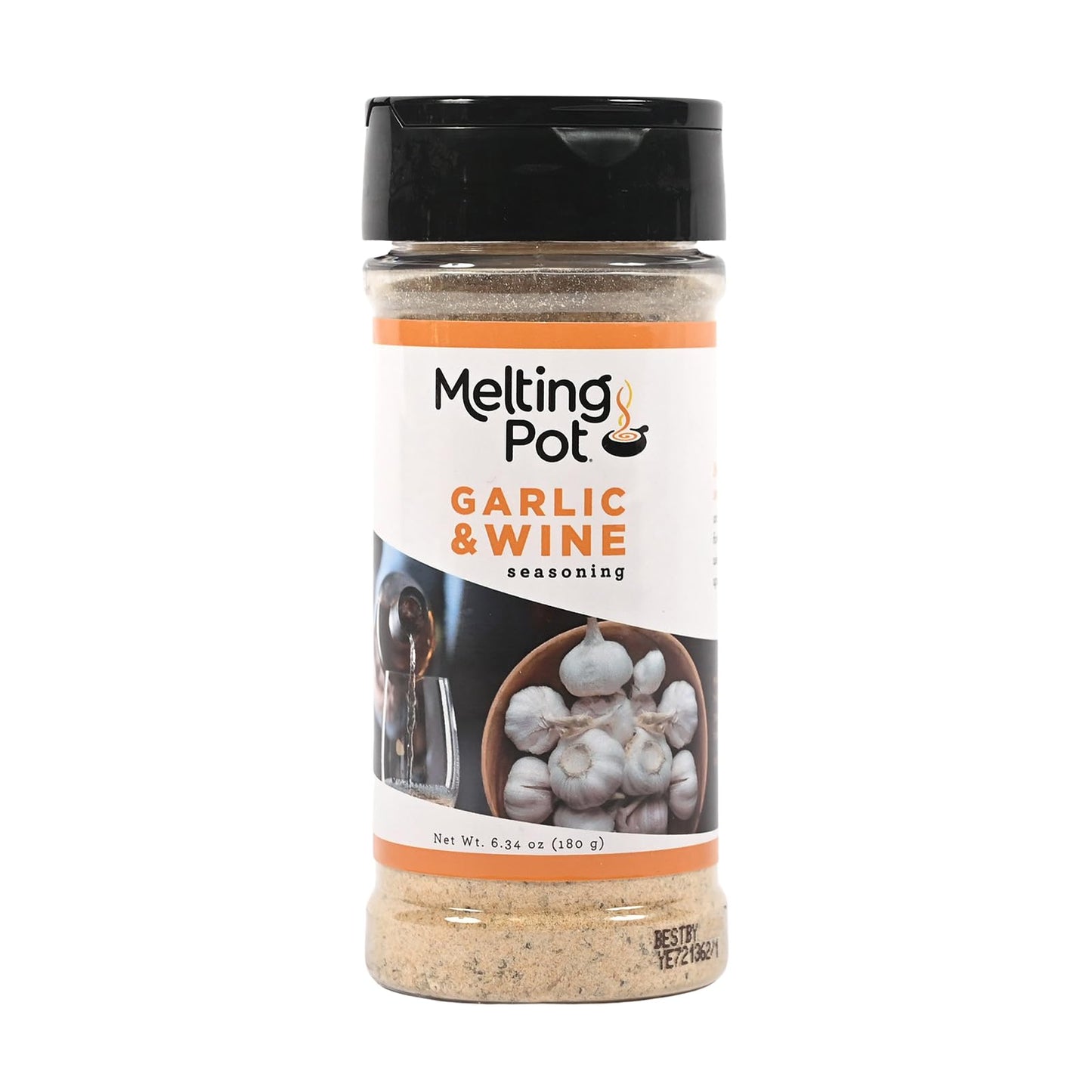 The Melting Pot Garlic & Wine Seasoning – Savory Garlic Seasoning Blend from The Melting Pot Restaurants for Meat, Seafood & Popcorn, 6.34 oz (Pack of 1)