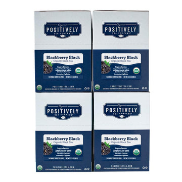 Organic Positively Tea Company, Blackberry Black Tea, K-Cup Compatible, 96 Pods