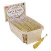 Extra Large Rock Candy Sticks: 18 Gold Crystal Rock Candy Sticks - Original Flavor - Individually Wrapped For Party Favors, Cand
