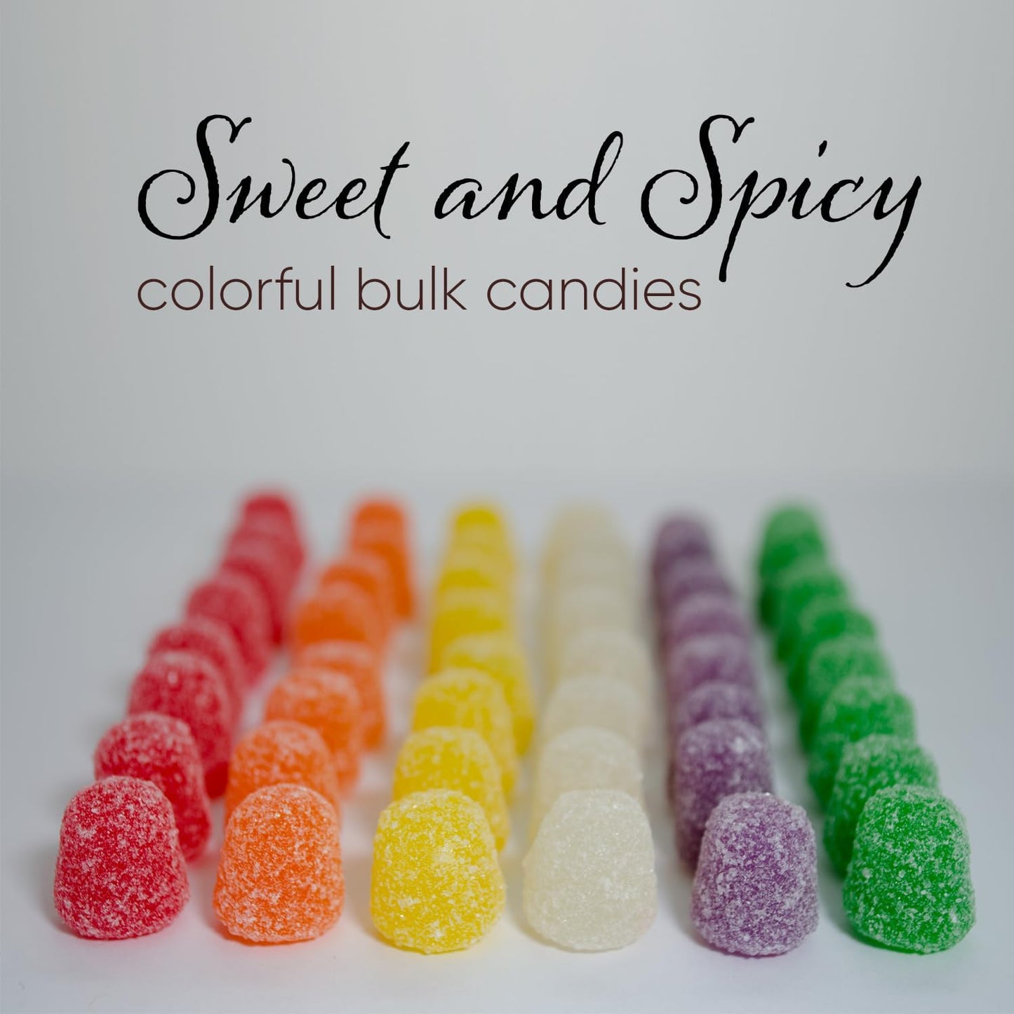 Spice Candy Gum Drops Bulk Candy -Assorted Fruit Flavor - 4 Pounds - Jelly Fruit Gum Drops - Sweet And Spice Drops Candy - Delic