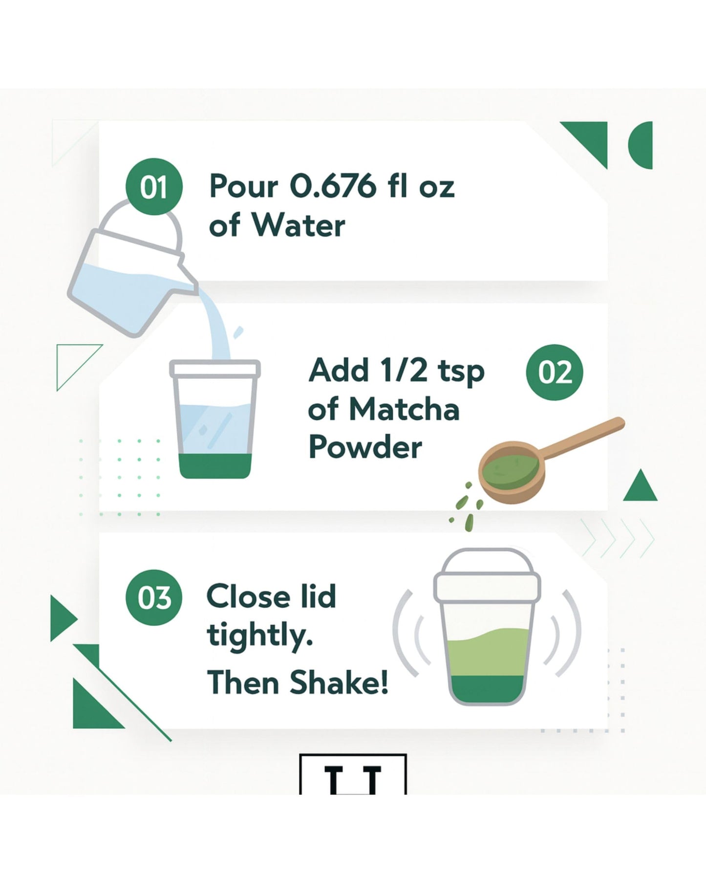 Mini Matcha Shaker (20Ml) For Green Tea Ceremonial Grade Matcha Powder & Hojicha Powder | Matcha Whisk Set | Travel Essentials | Kitchen Essentials | Gifts For Women | Black Color
