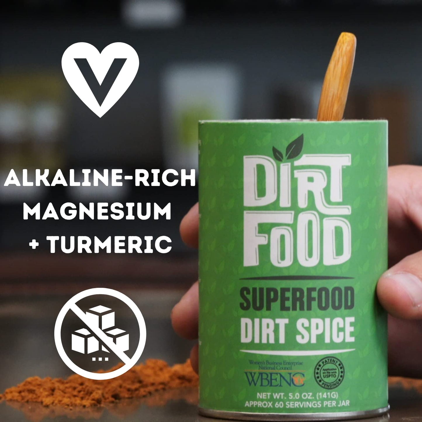 Dirt Food Alkalizing Blend Powder for Coffee, Tea & Lattes | Vegan, Keto-Friendly | 5 oz