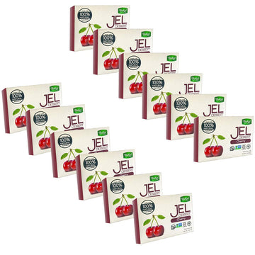 Bakol Jel Dessert - All Natural Vegan Dessert Mix - Kosher - Halal - No Artificial Sweeteners Flavors Or Colors - Cherry Flavor