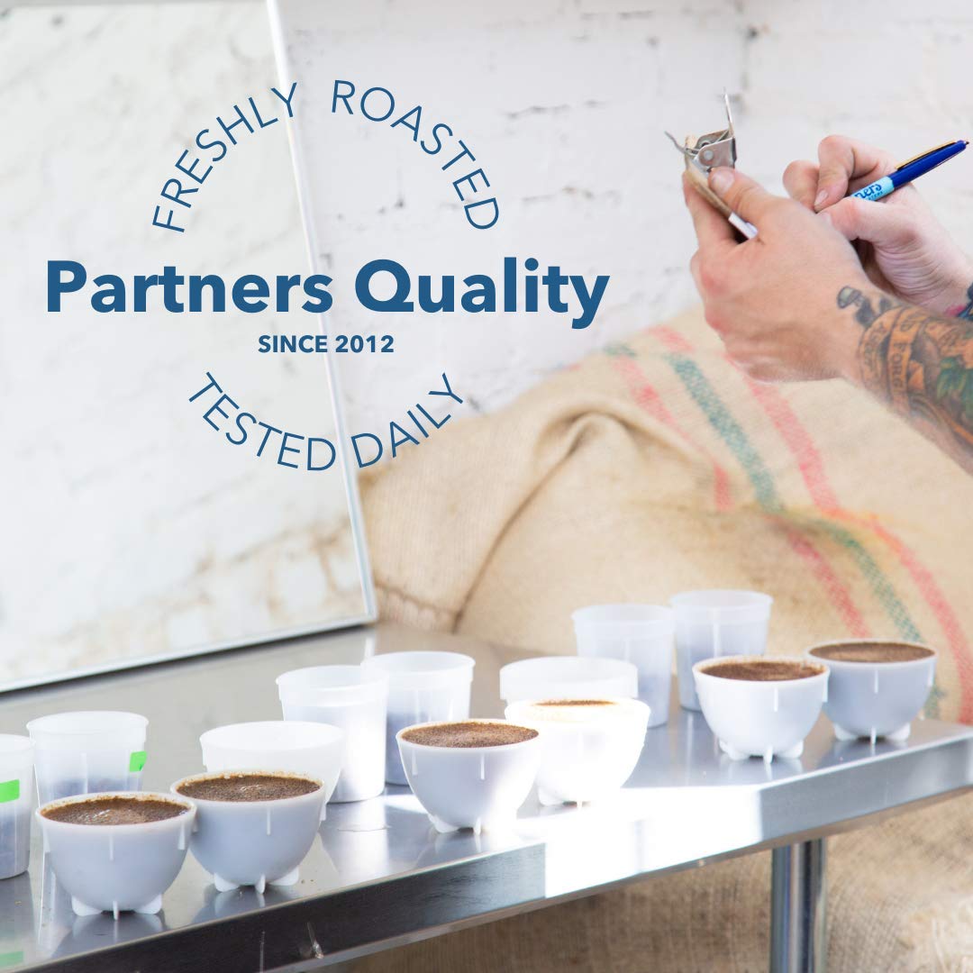 Partners Coffee, Ghost Town Blend - Decaf, 12 Ounce, Whole Bean Coffee