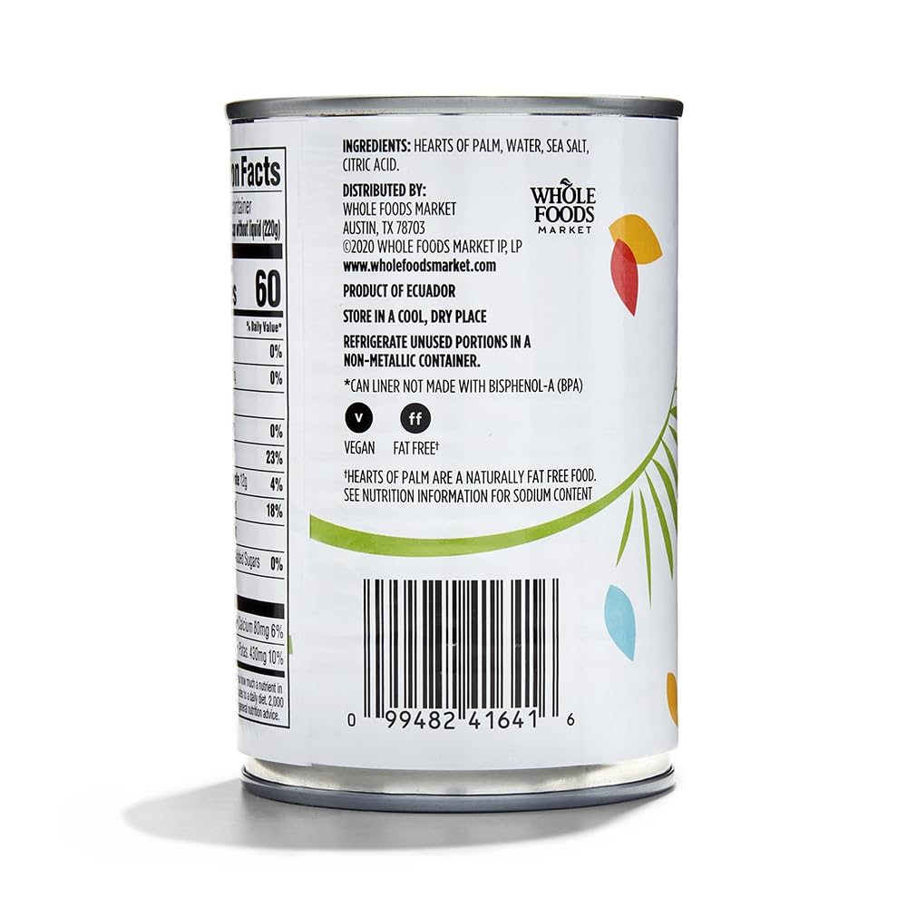 365 By Whole Foods Market, Hearts Of Palm Salad Cut, 14.1 Ounce