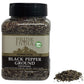 Pride Of India Black Pepper Ground - Fresh & Preservatives Free - 8oz Dual Sifter Jar - Ideal for Gourmet Dishes