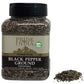 Pride Of India Black Pepper Ground - Pack of 6 - 7oz Medium Dual Sifter Jar - Fresh & Preservatives Free