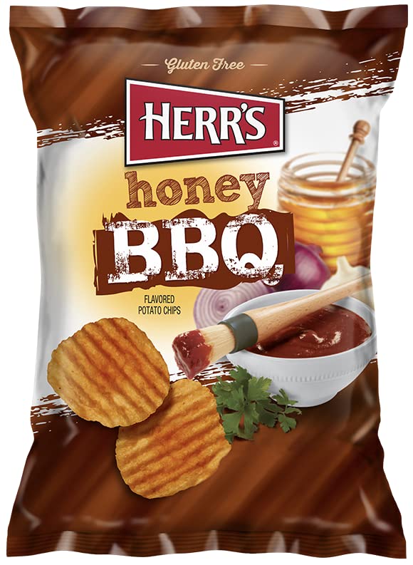 Herr'S Honey Bbq Potato Chips, 7.75 Ounce (Pack Of 12 Bags)
