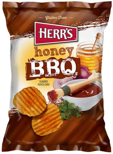 Herr'S Honey Bbq Potato Chips, 7.75 Ounce (Pack Of 12 Bags)