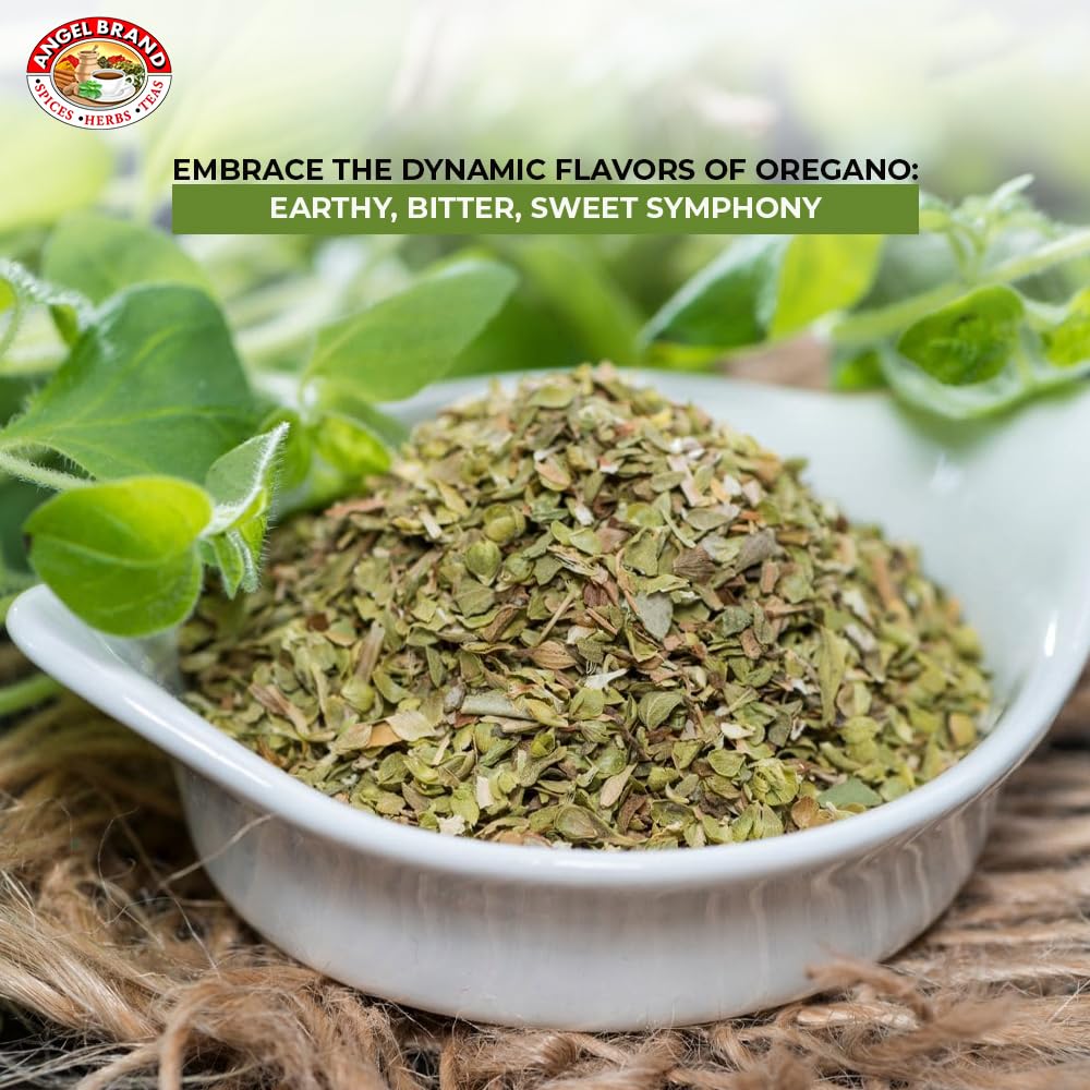 Angel Brand Dried Oregano Leaves 4.5 Oz Bottle - Premium Oregano Spice For Cooking, Seasoning, And Flavoring - Perfect For Itali