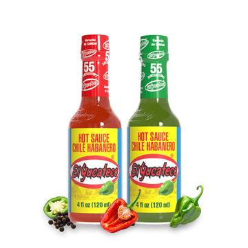 EL YUCATECO Hot Sauce, Aauthentic Mexican Hot Sauce Flavor, Bold Taste with Real Habanero Salsa, Fiery kick in every drop, Spicy