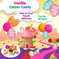 Alberts Cotton Candy – 12 Pack – White Fluffy Sweet Treat – Resealable Tubs – Perfect For Parties & Events (Vanilla)