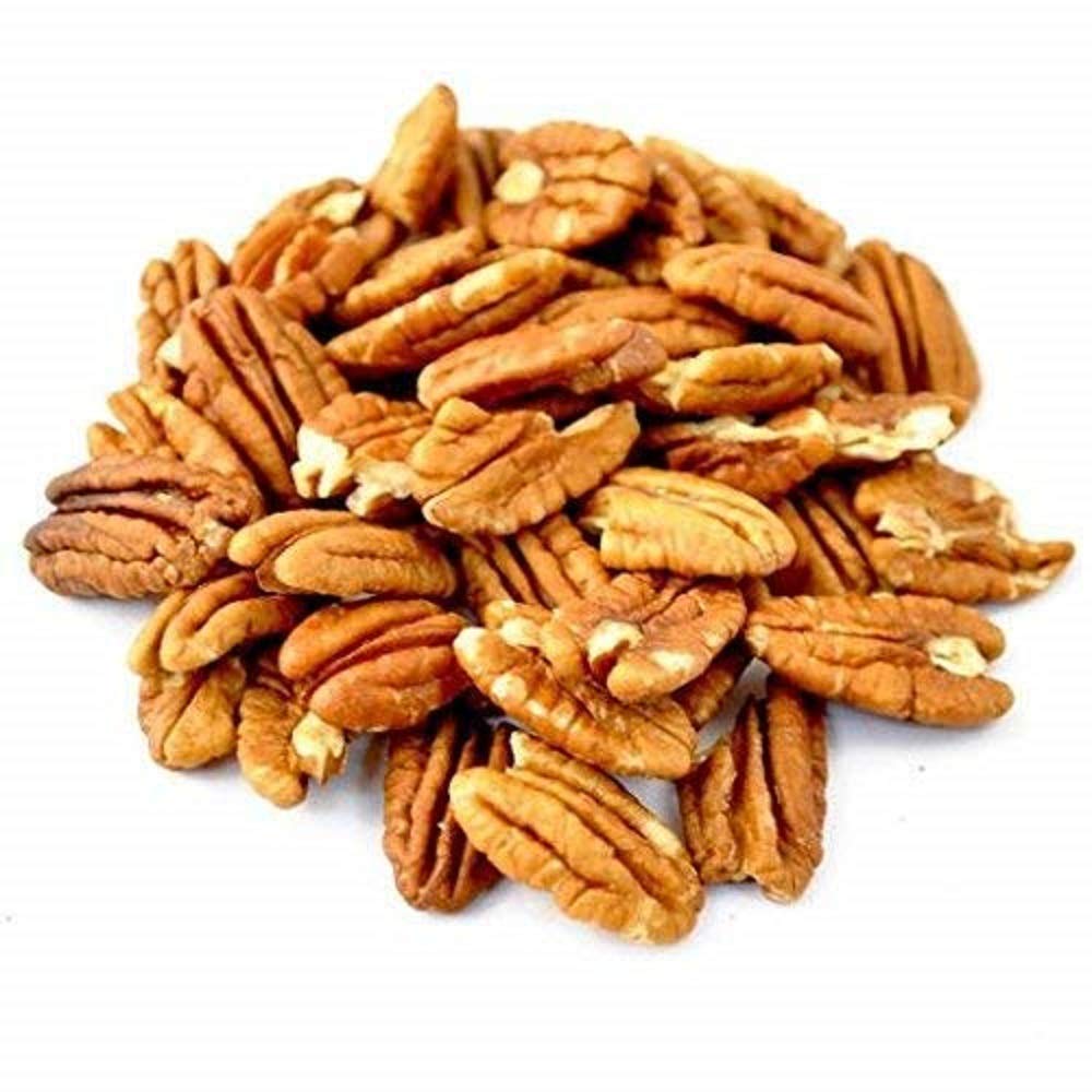 Whole, Shelled & Raw Georgia Pecans by Farm Fresh Nuts | 1 LB Bag of Southern Tastiness | Unsalted & Handpicked for Freshness |