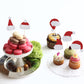 Qertesl 24Pcs Gingerbread Man Xmas Cupcake Toppers,Baby Shower Boy Girl Birthday Party Decorations,Winter Birthday Party Dessert