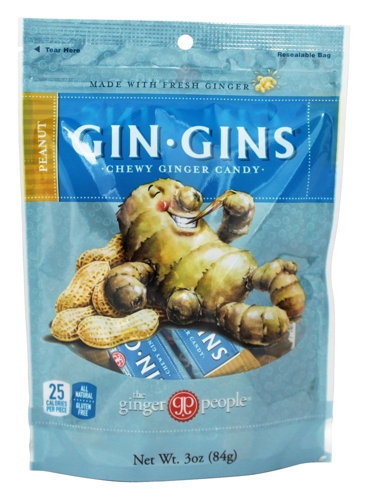 The Ginger People Ginger Chew Peanut Bag - Pack of 1 - Brown - Model 90504-1pack