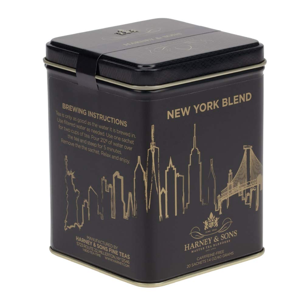 New York Blend, Harney & Sons Caffeine Free Tea In Sachets