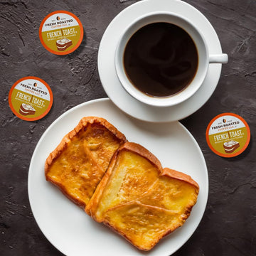 Fresh Roasted Coffee, French Toast, Flavored Coffee Pods, K-Cup Compatible, 24 Count