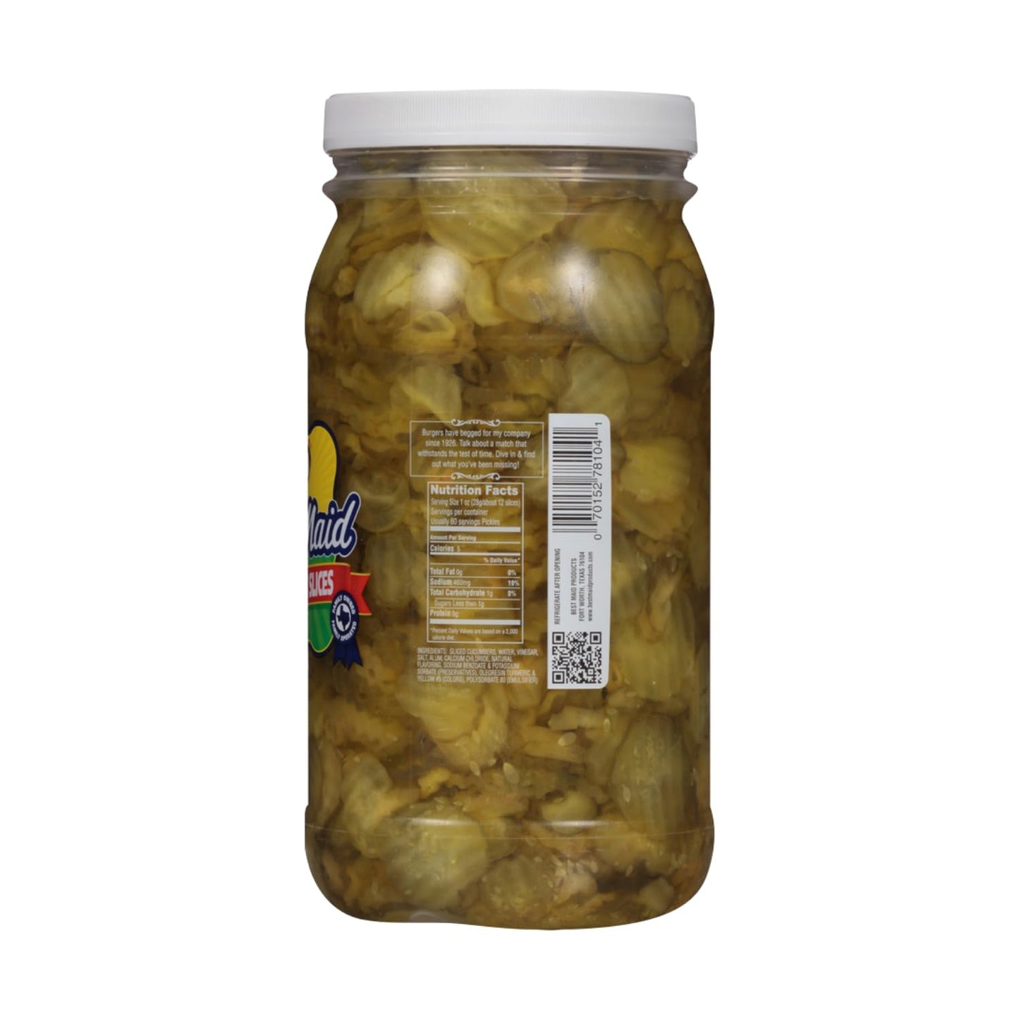 Best Maid Hamburger Slices 80oz Pickles (1 Pack)