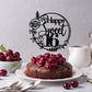 Rose Gold Glitter Happy Sweet 16 Cake Topper - Happy 16Th Birthday Cake Decor - Hello 16, Cheers To 16 Years Birthday Party Deco