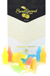 SweetGourmet Wax Candy Bottles with Drink Filling, Assorted Fruit Flavors, 1 Pound Bag