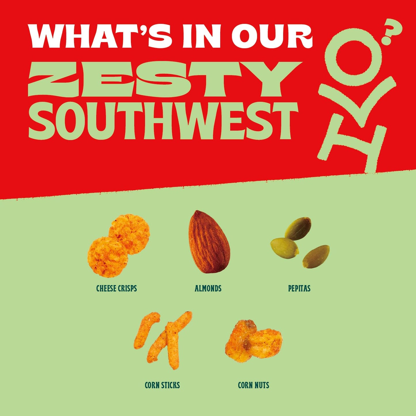 Orchard Valley Harvest Salad Toppers Zesty Southwest With Corn Sticks, Corn Nuts, Almonds, Pepitas & Cheese Crisps, No Artificia
