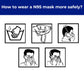 Funight N95 Mask 20 Pack Niosh Certified Respiratory Particulate Filtering Face Mask Personal Protective Use Comfortable Protect