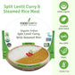 Food Earth Ready to Eat Indian Cuisine - Split Lentil Curry with Steamed Rice - Microwavable, Organic, Vegan, Gluten-Free, GMO-F