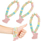 Fruidles Easter Bunny Candy Bracelet, Multicolor Fruit-Flavored Chewables For Party Favors (24-Pack)