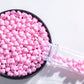 Pink Sprinkles,Heart-Shaped Cake Sprinkles 130G /4.6Oz Cookie Sprinkles,Sugar Pearl, Edible Candy Pearls For Cake 1Cupcake Decor