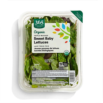 Whole Foods Market, Organic Sweet Baby Lettuces, 5 oz