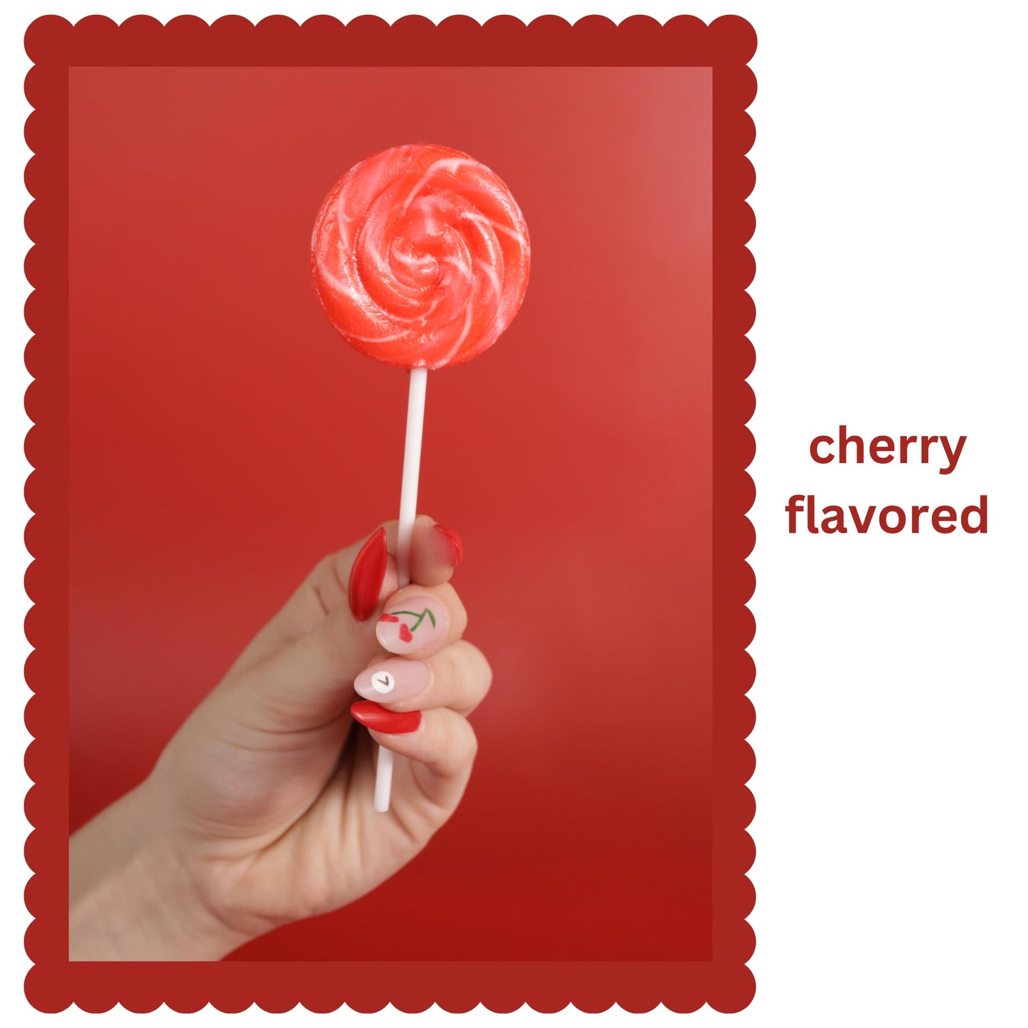 Individually Wrapped Red Swirl Lollipops, Strawberry Flavored, 24 Pieces
