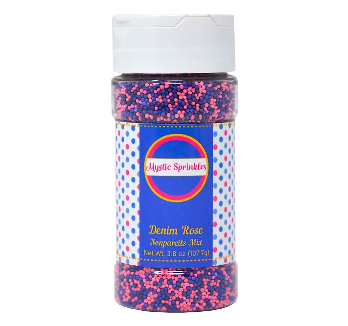 Mystic Sprinkles Nonpareil Sprinkle Mixes (Denim Rose Nonpareils Mix 3.8Oz)