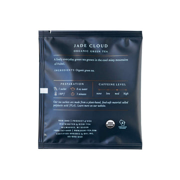 Rishi Tea Jade Cloud Chinese Green Tea - Organic, Caffeinated Sachet Bags With Natural Antioxidants, Enjoy Hot Or Iced - 50 Count