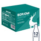 BORJOMI Sparkling Natural Mineral Water, 16.9 fl oz (Pack of 12), Glass