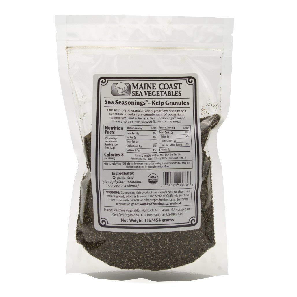 Kelp Granules Blend - Sea Seasonings Bulk - Organic Seaweed - 1 Lb
