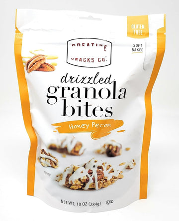 Honey Pecan Drizzled Granola Bites, Gluten Free, Soft Baked, 10oz/284g (Pack of 1)