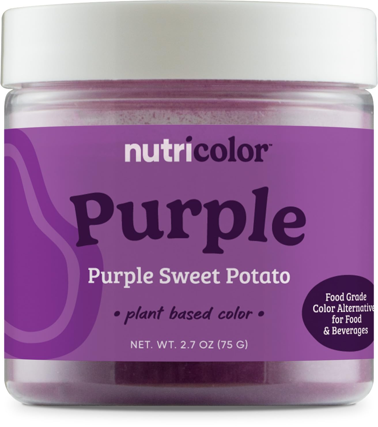 Nutricost Purple Plant Based Food Coloring From Purple Sweet Potato Powder (75 Servings) - Nutricolor Color Alternative For Food