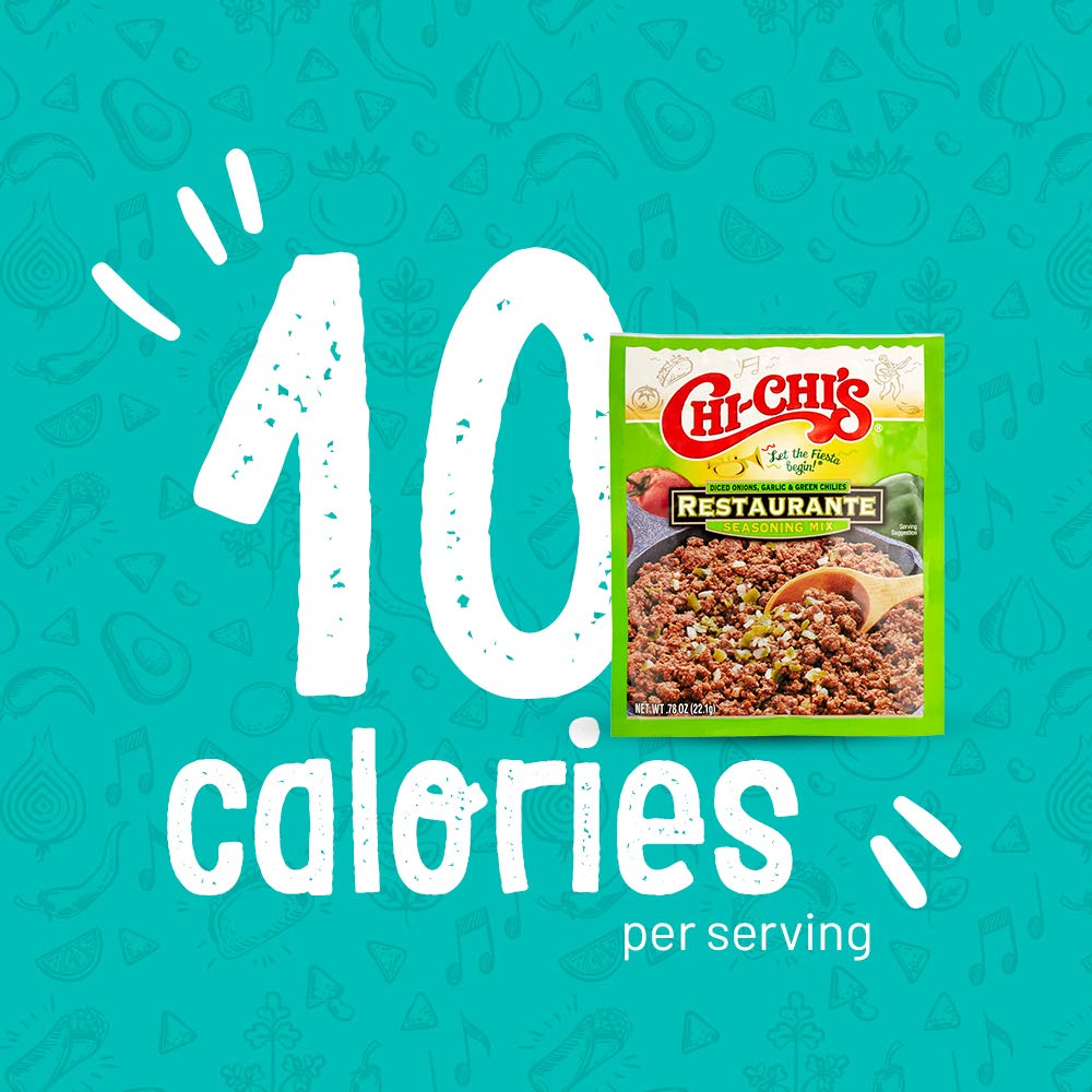 Chi Chis Fiesta Restaurante Seasoning Mix, 0.78 Ounce (Pack of 24), Multicolor, Model 14563