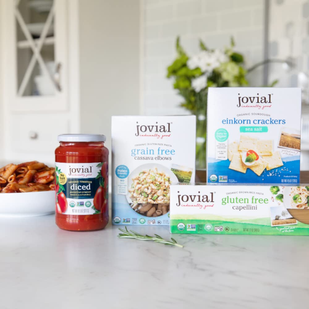 Jovial Grain-Free Cassava Orzo - Gluten Free Orzo Pasta, Cassava Pasta, Paleo Pasta, Grain-Free, 100% Organic Pasta, Usda Certified Organic, Non-Gmo, High-Fiber - 8 Oz, 6 Pack