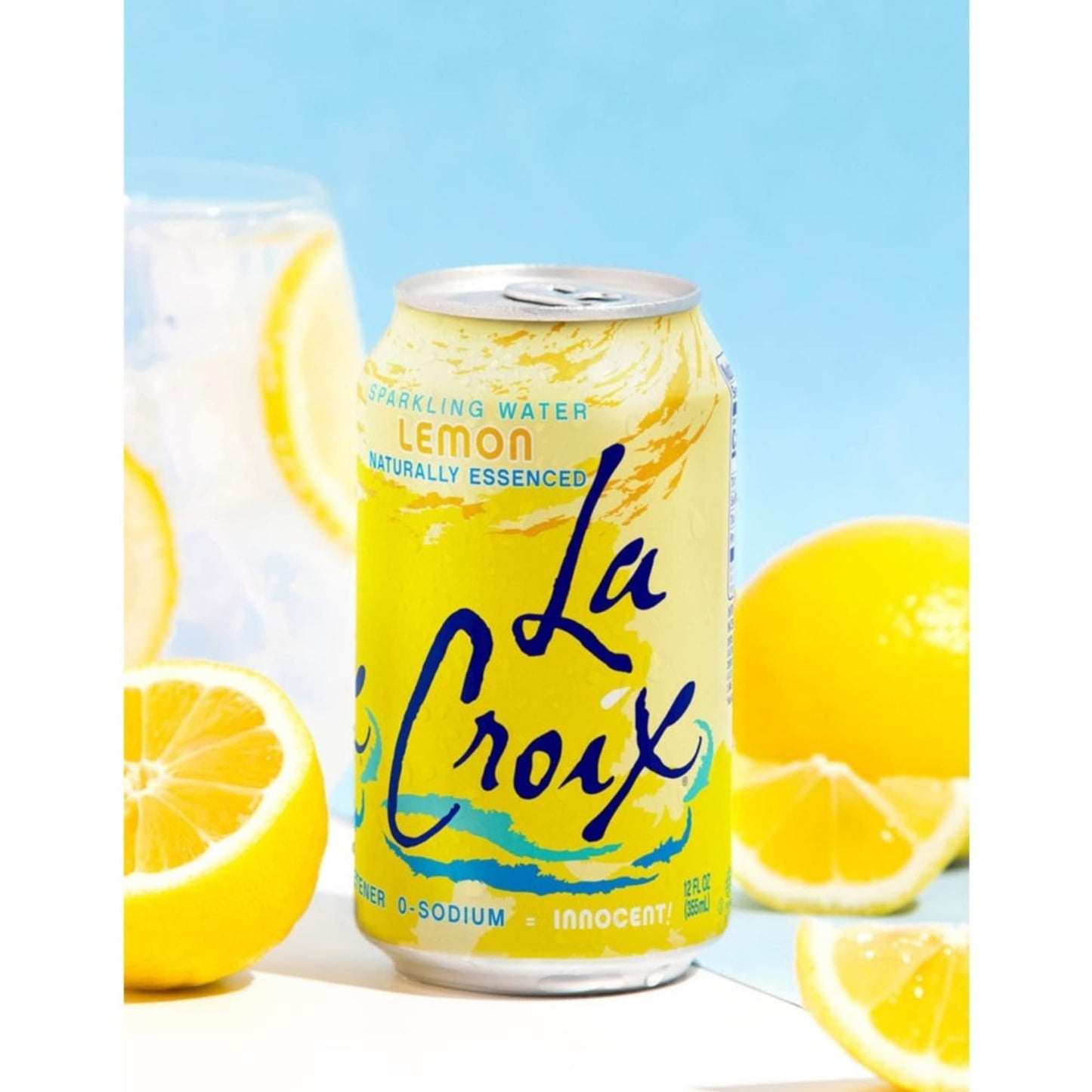 Lacroix 21239 Sparkling Water, Lemon, 12 Oz Can, 24/Carton