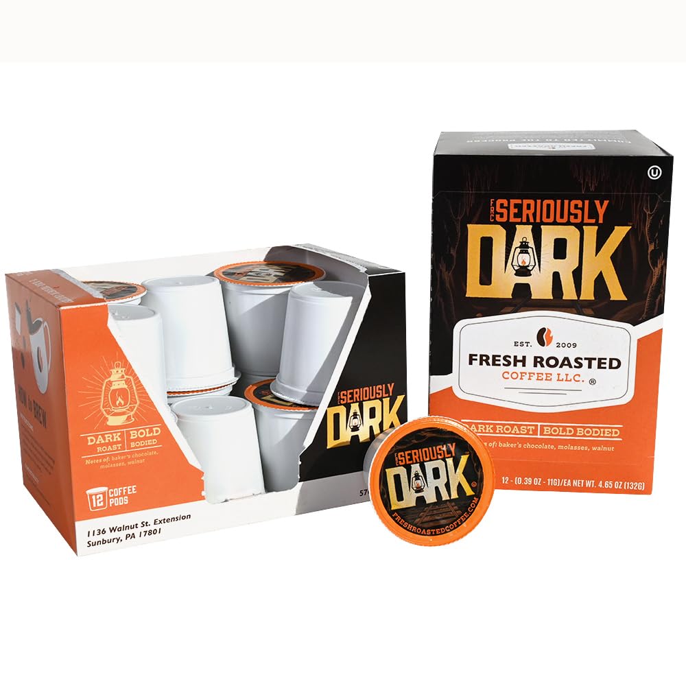 Fresh Roasted Coffee Dark Roast Artisan Blend, 24 Pods for K Cup Brewers