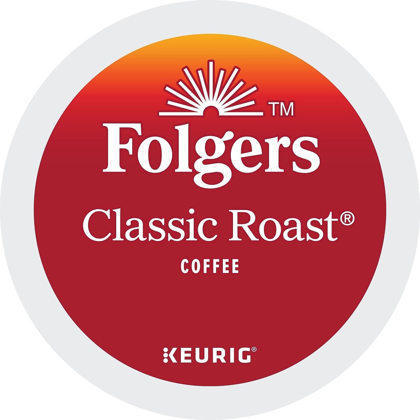 Folgers Classic Roast Coffee, Medium Roast, K Cup Pods For Keurig Coffee Makers, 48Count